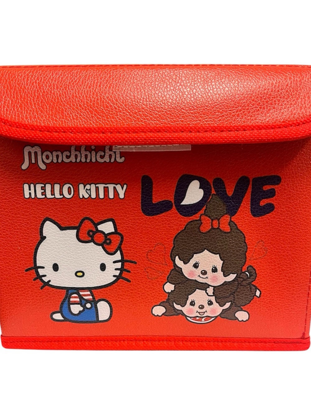 Hello Kitty x Monchhichi Red foldable storage with lid